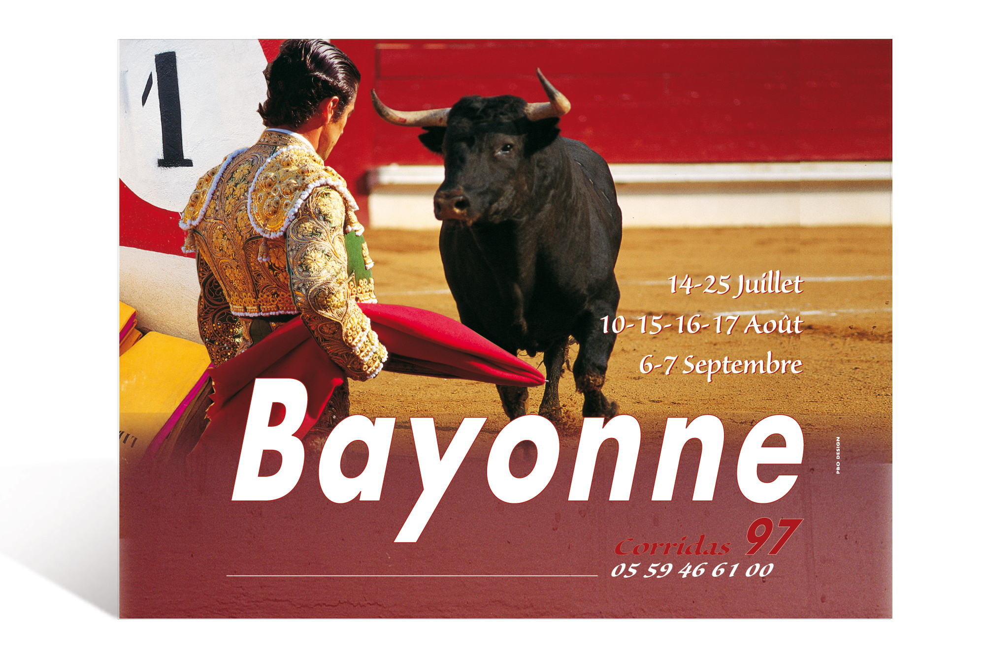 Affiche Corrida 97 Ville de Bayonne 1