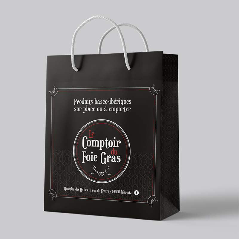 Packaging - Poche Le comptoir du foie gras