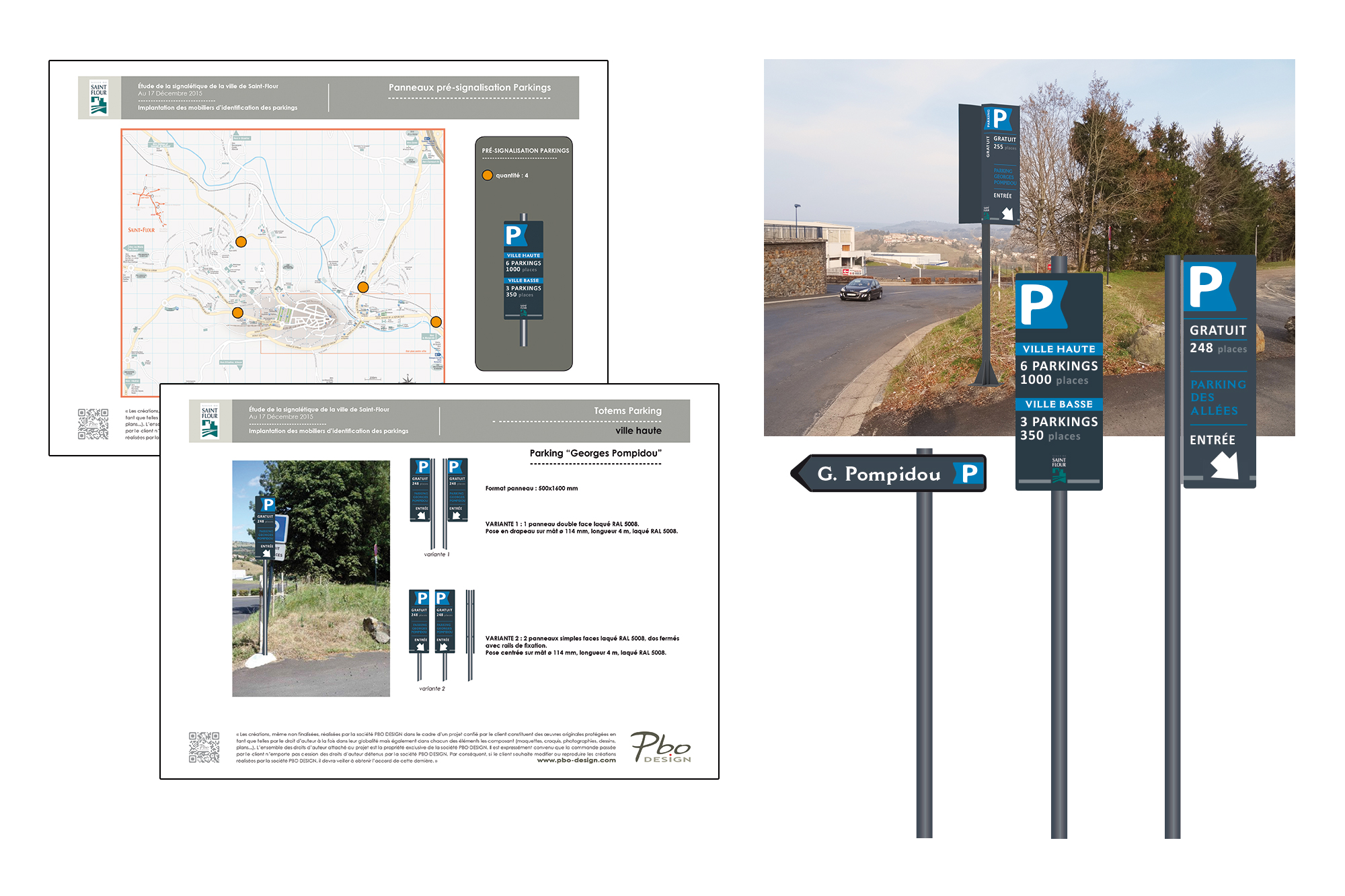 étude signalétique des parkings de St Flour 2