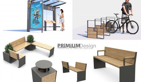 Gamme de mobilier urbain PRIMIUM Design pour SPL