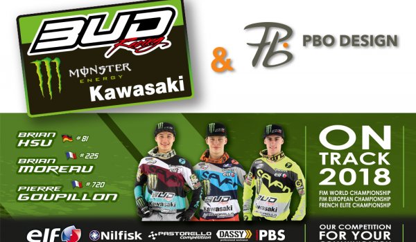 pbo design partenaire team bud racing kawasaki