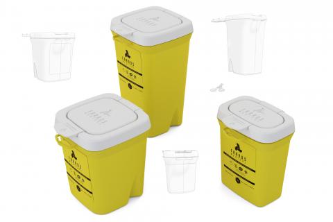 Gamme de collecteurs à aiguilles sécurisés - FARROS Médical Gamme de collecteurs à aiguilles sécurisés