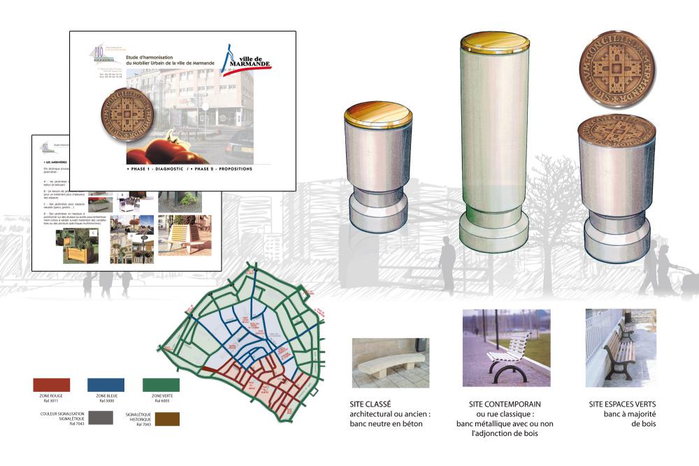 Etude d'harmonisation du mobilier urbain de Marmande 2