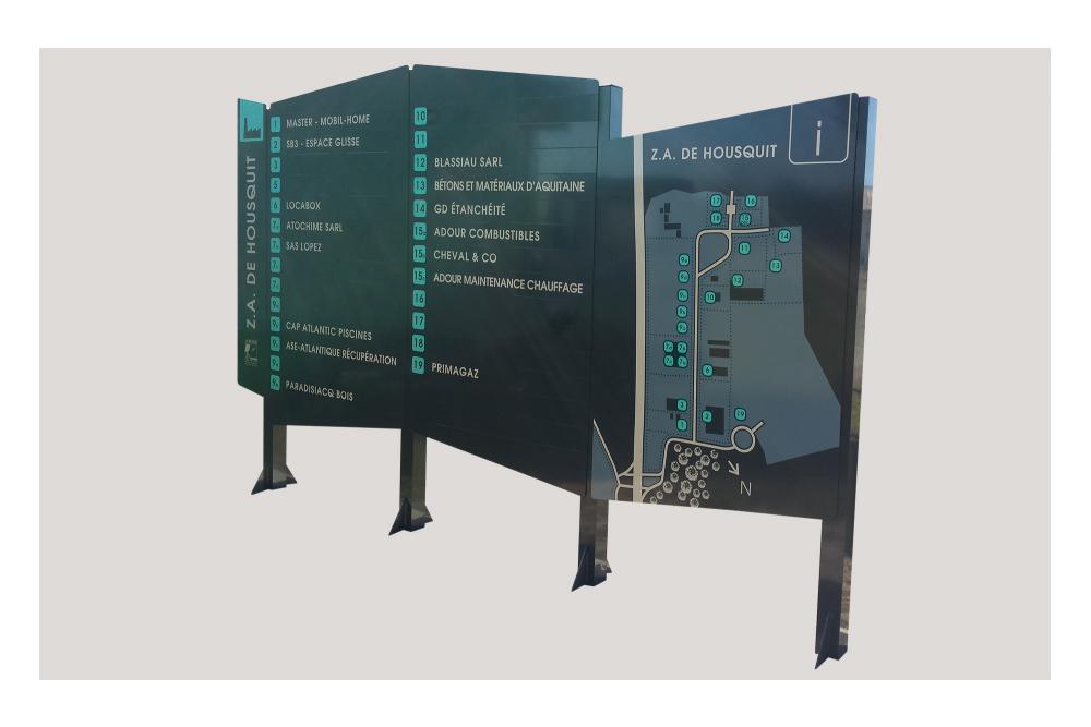 Etude signalétique d'une zone d'activités à Labenne 1