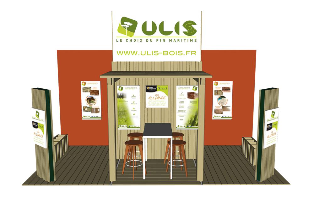 Stand Ulis au salon "vivons le bois"